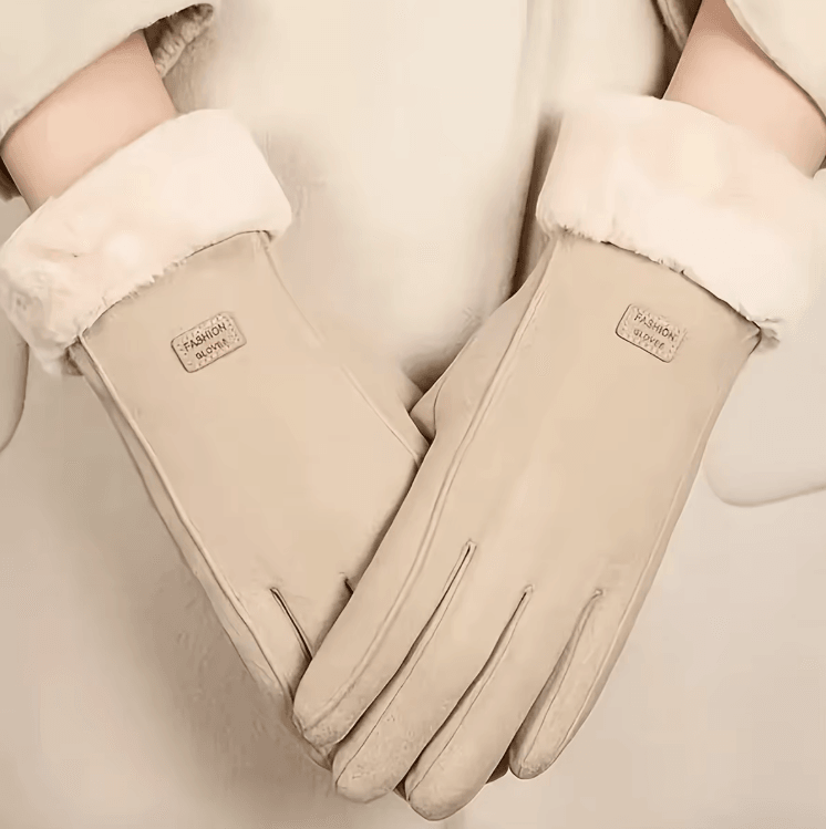 CozyTouch Plush Lined Winter Touchscreen Gloves – Soft Thermal Warmth in Style