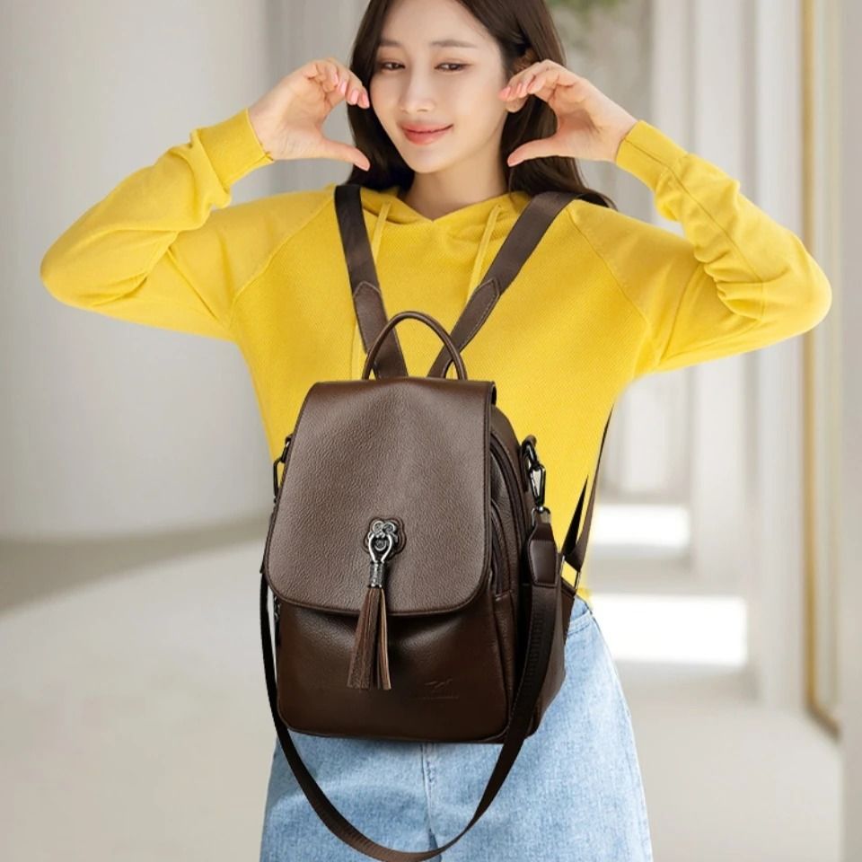 Genuine Leather Casual Commuter Back Pack