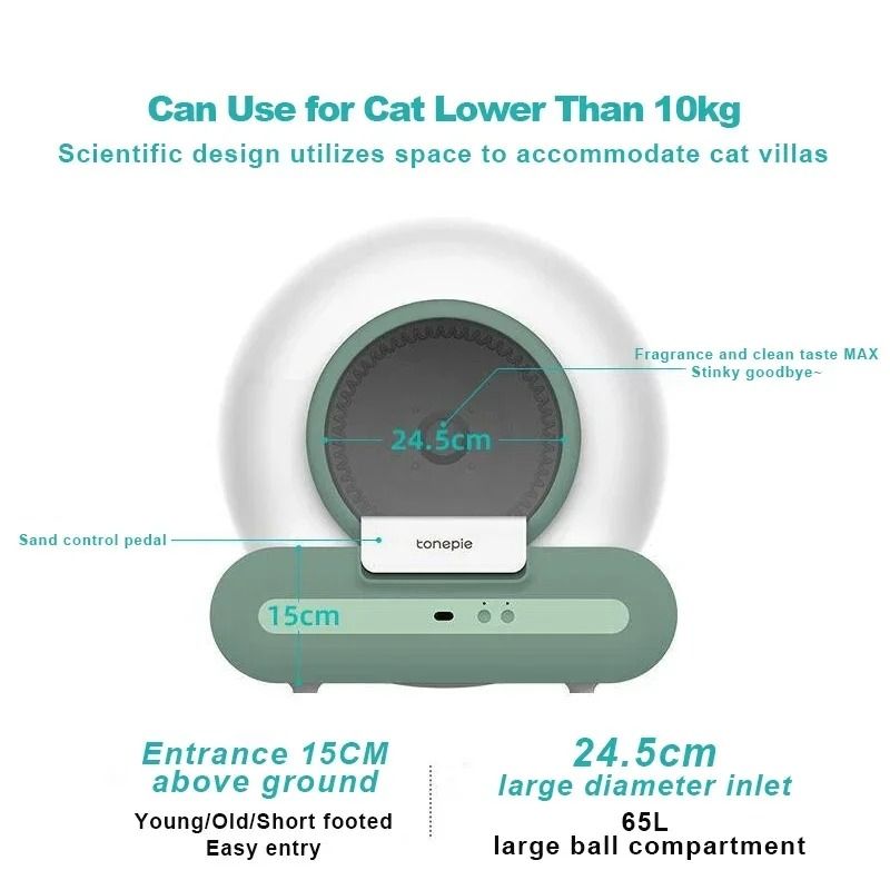 Smart Self Cleaning Cat Toilet
