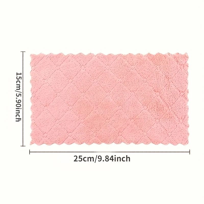 Double Sided Microfiber Dish Cloth Set Reusable Kitchen Cleaning Towels for Dishes and Surfaces