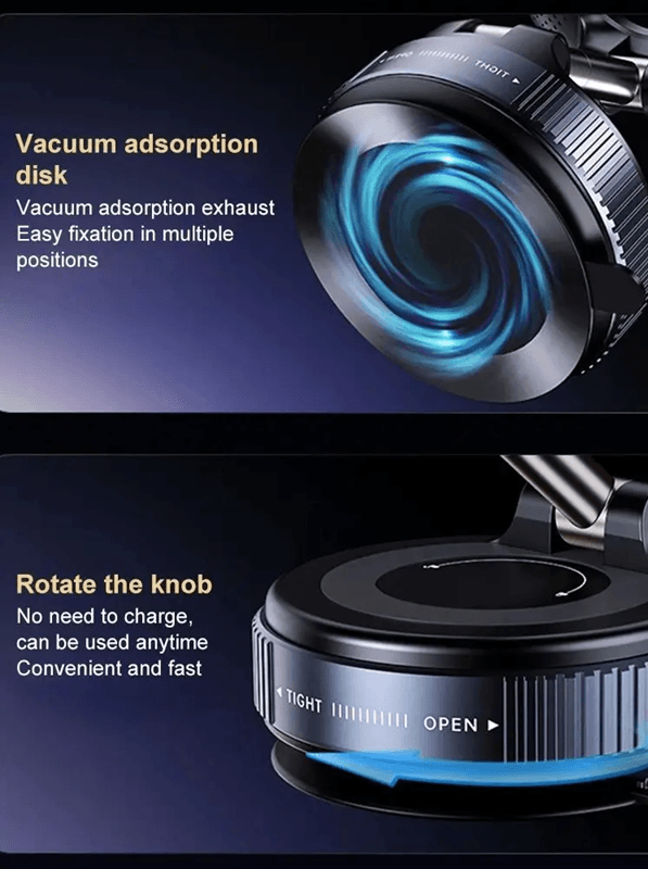 360 Degree Magnetic Car Dashboard Phone Holder Foldable Suction Mount