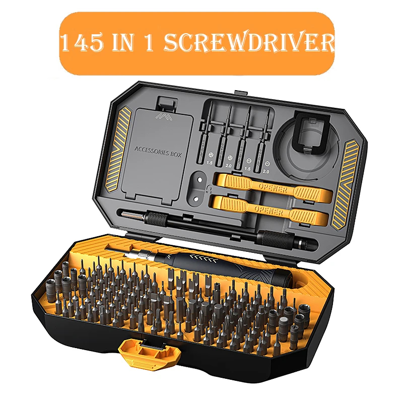 Professional Electronics Repair Tool Kit, Precision Screwdriver Set with Magnetic Bits