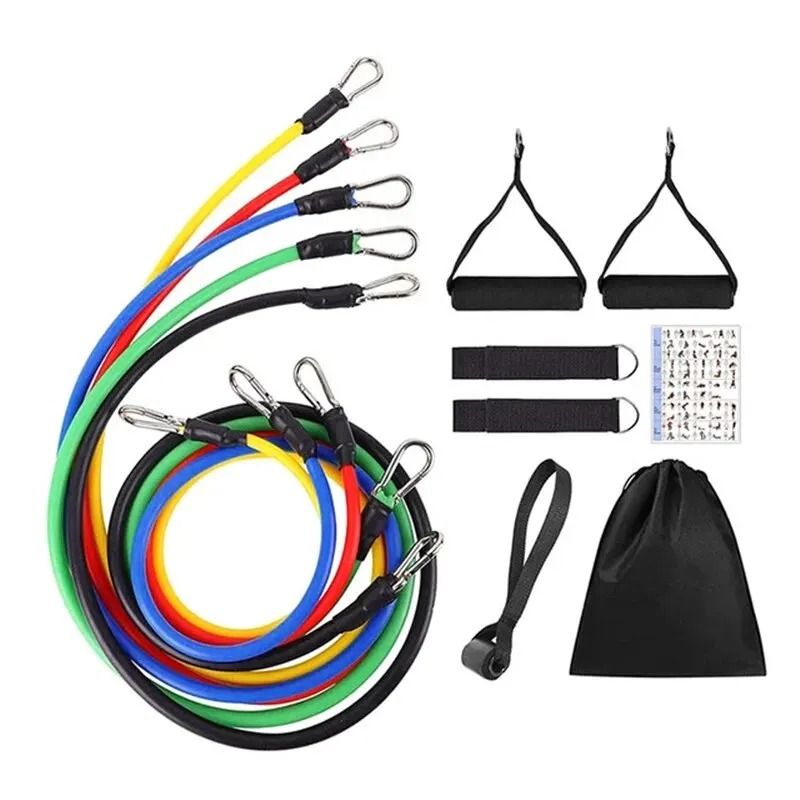 11-Piece Professional Resistance Band & Pull Rope Set