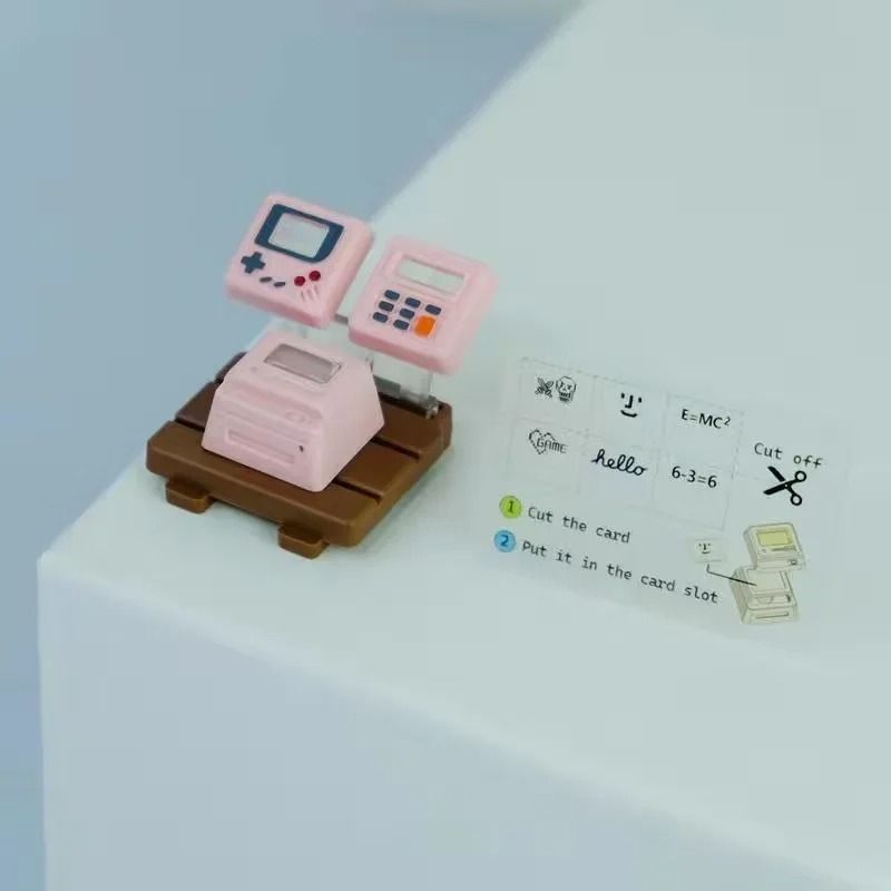 K-04 Retro Transparent Keycaps 3-in-1 Game Console Style Custom Mechanical Keyboard Set