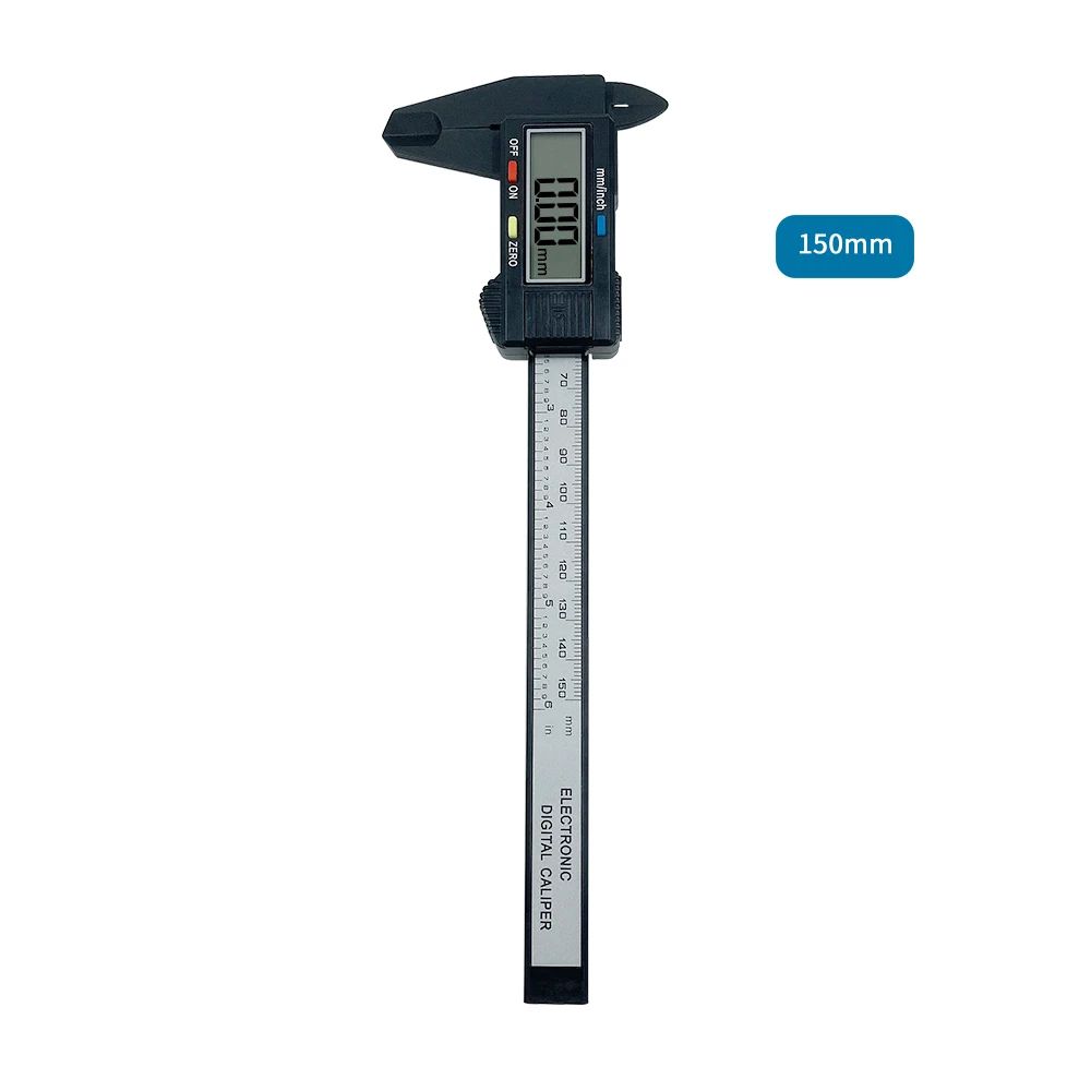 Electronic Digital Caliper Carbon Fiber, Precision Micrometer Measuring Tool with LCD Display