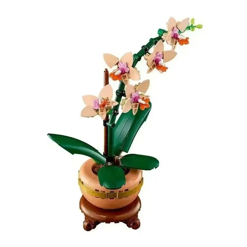 Bouquet Orchid Bamboo Chrysanthemum Plum Blossom Flower Building Blocks Toy for Kids and Adults