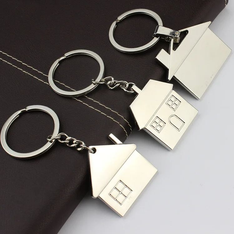 Cartoon House With Window Keychain Bag Charm For Men Women