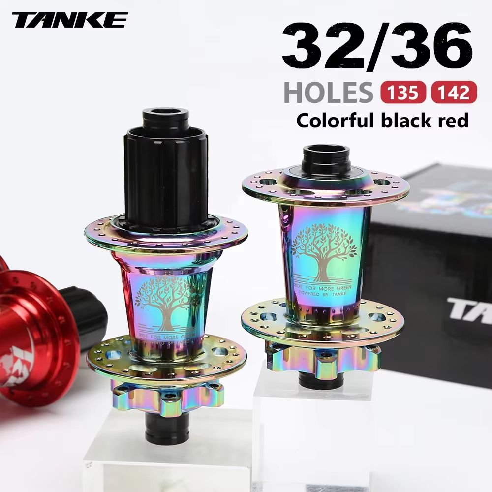 TANKE 120-Click 6-Bearing MTB Hub – 28/32/36H Disc Brake Front & Rear (8-12 Speed)