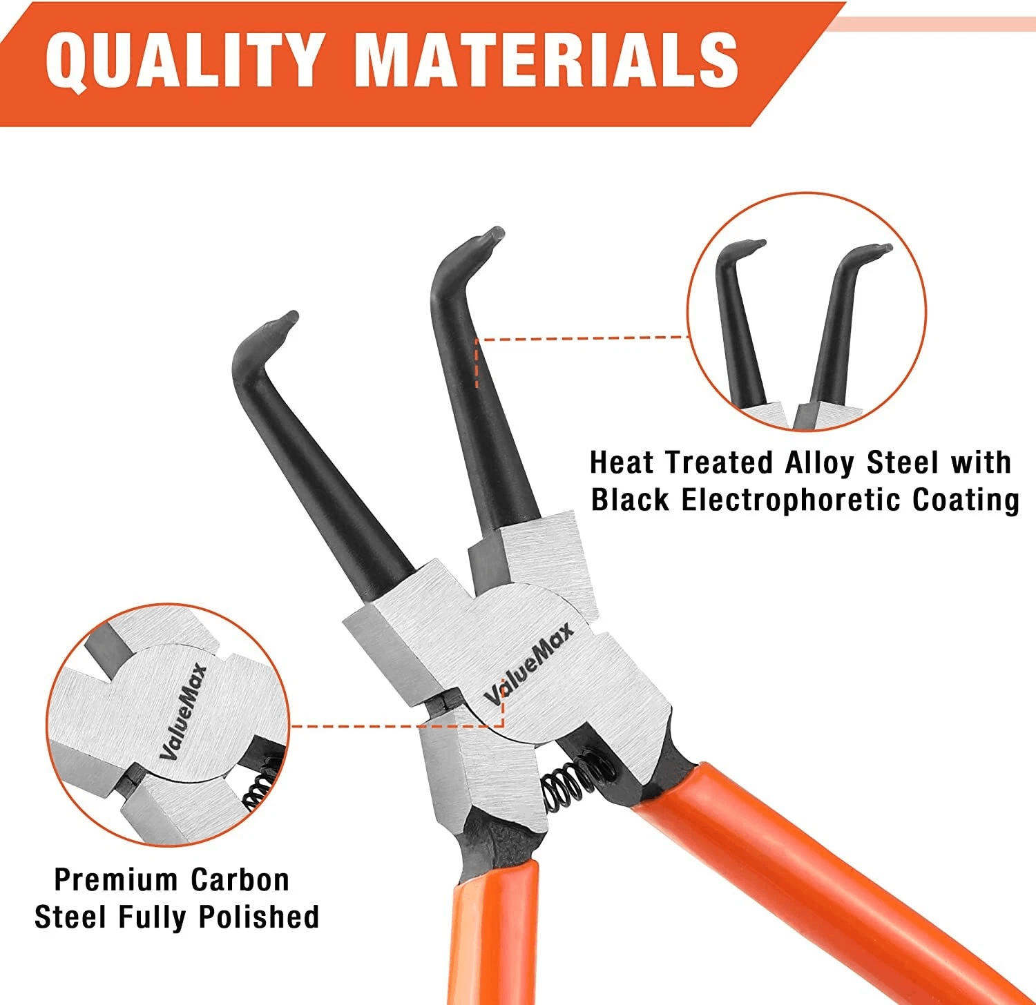 Snap Ring Pliers Set Heavy Duty Internal External Snap Ring Pliers