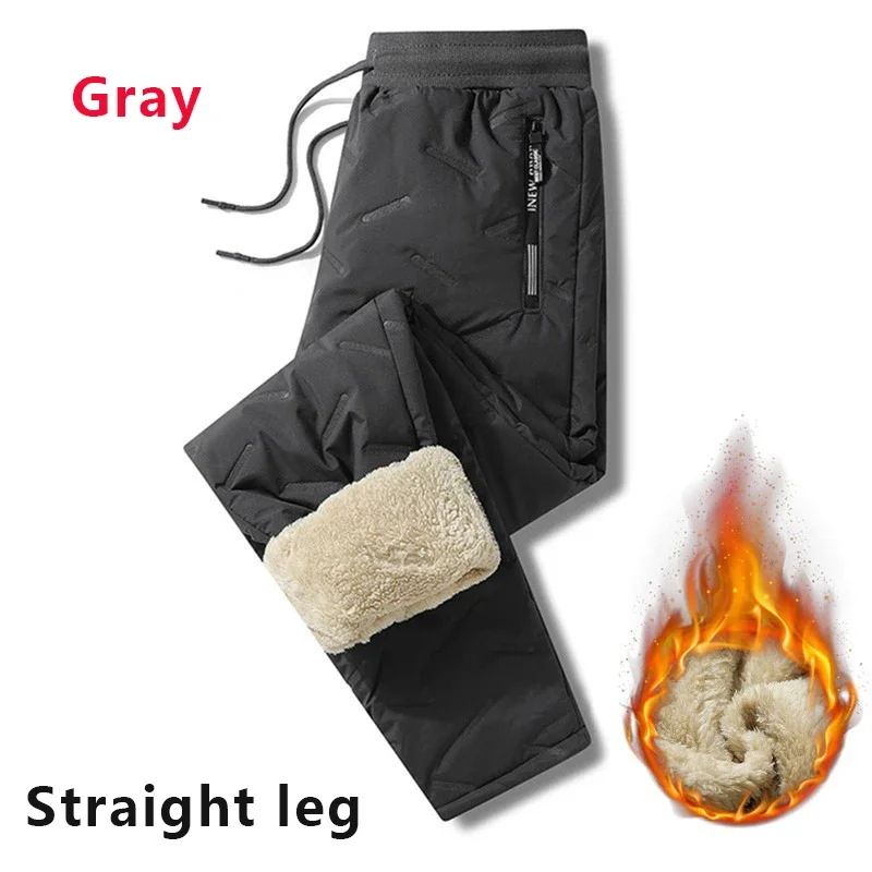 ThermoShield Winter Fleece Sweatpants – Men Winter Sweatpants with Lambswool Warmth and Windproof Protection