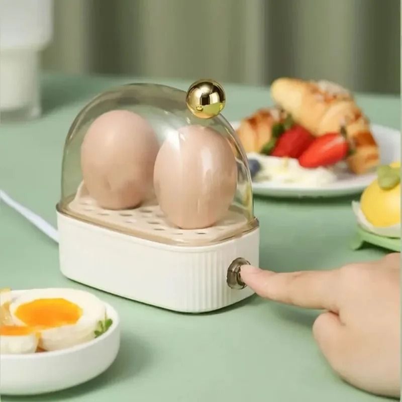 Electric Egg Boiler Automatic Cooker Portable 2 Egg Steamer