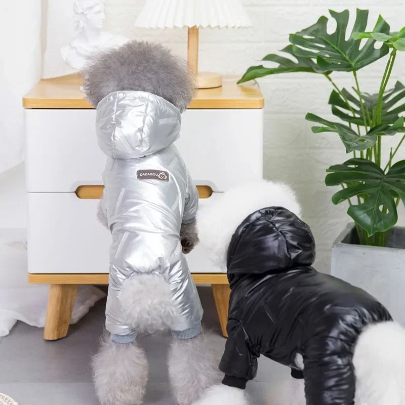 Waterproof Winter Dog Jumpsuit Warm Hooded Pet Coat S to 5XL