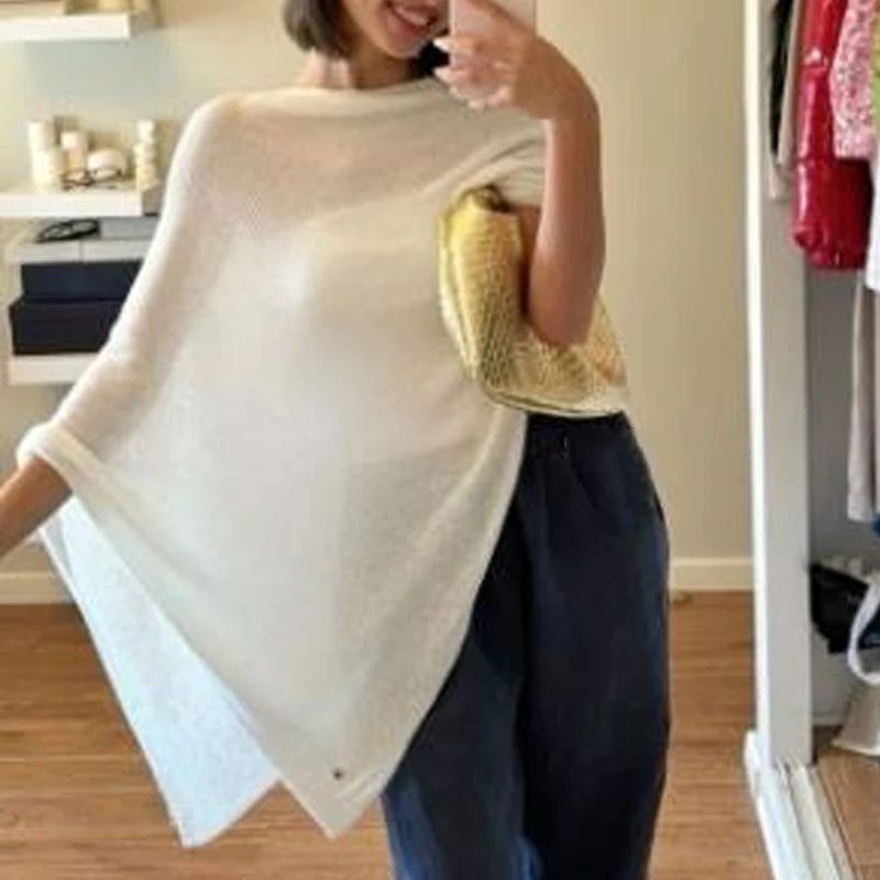 Boho Knitted Crop Top Beach Cover Up