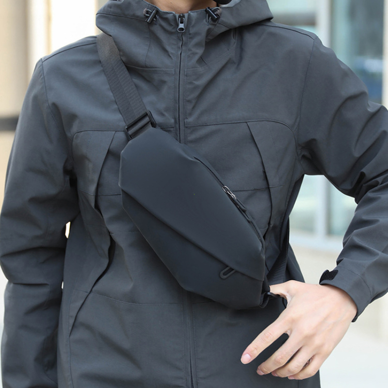 Stylish Waterproof Waist Bag for Men Cross Body Sports Jogging Fanny Pack