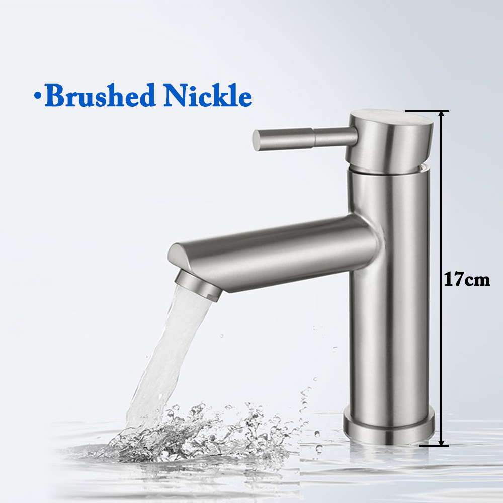 Matte Black Lavatory Basin Sink Bathroom Faucet, Deck Mounted Hot Cold Mixer Taps, Sink Tap Crane
