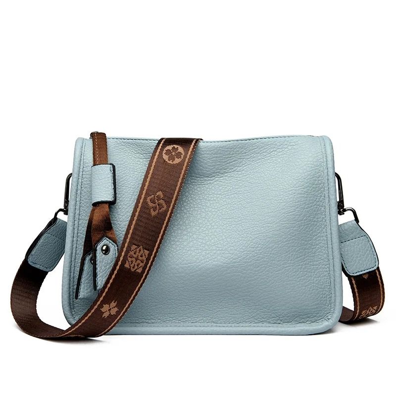 Women Genuine Leather Tote Bag Soft Cowhide Shoulder Crossbody Bag