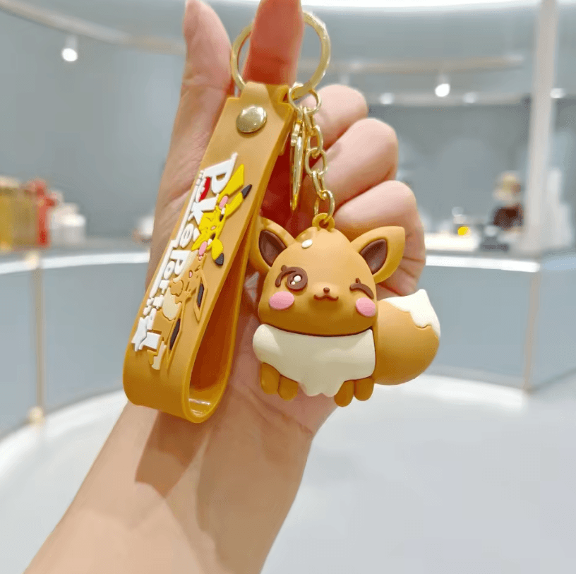 Pokemon Pokemon keychain Cute Cartoon PVC Bag Charm Accessory for School Bag and Car, Small Gift for Kids