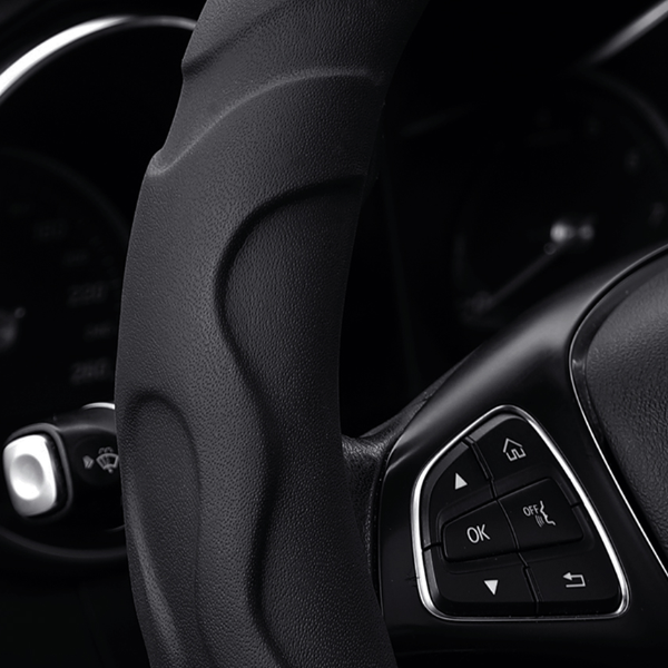 Lambskin Leather Sports Car Steering Wheel Cover Premium Comfort & Style