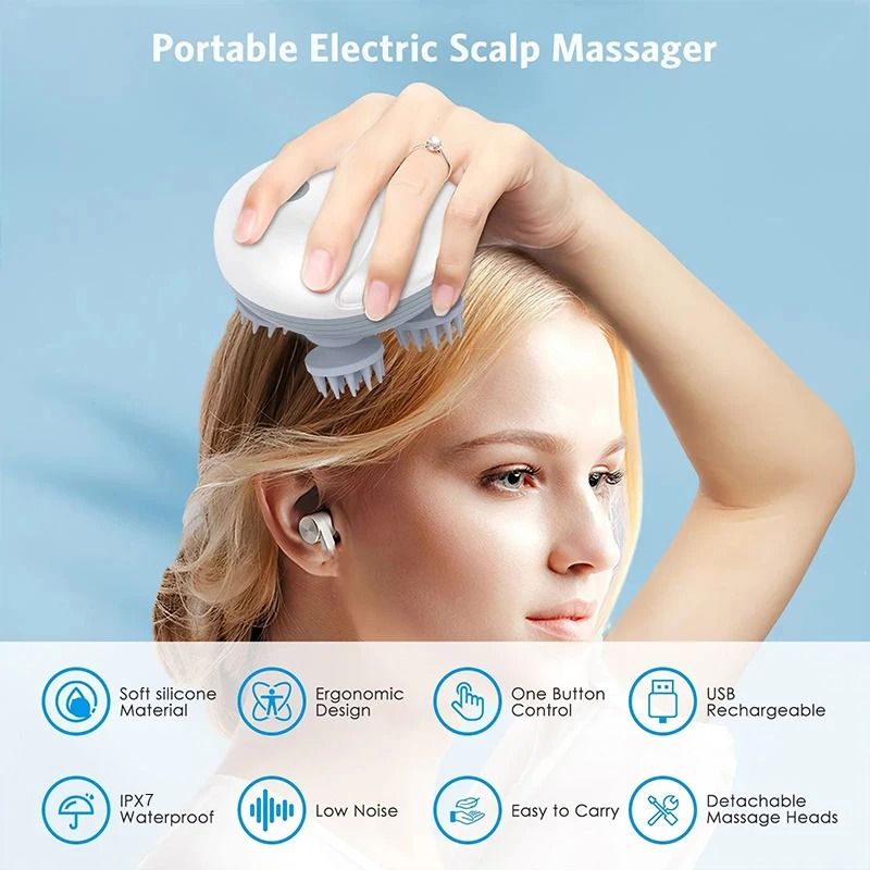 Deep Scalp Massager for Head and Pet Use