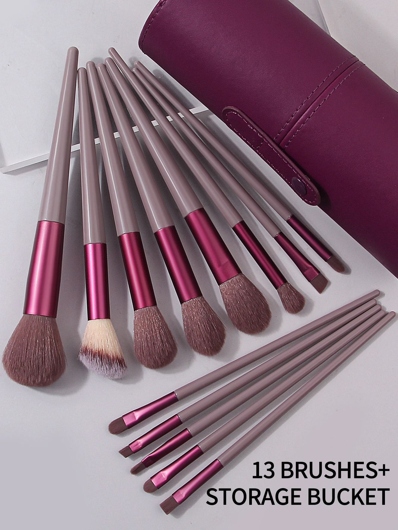 13PCS Professional Makeup Brushes Set Soft Fluffy Foundation Eyeshadow Blending Blush Kabuki Tool