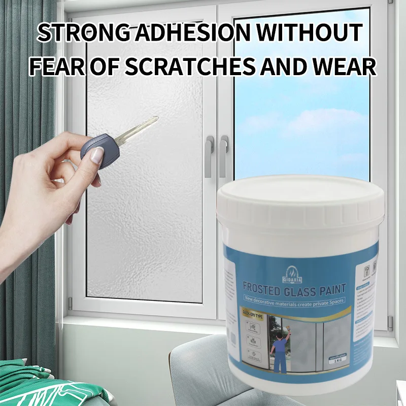 Matte Glass Paint – Opaque Water-Based Coating for Window Sandblasting | Transparent to Frosted Finish