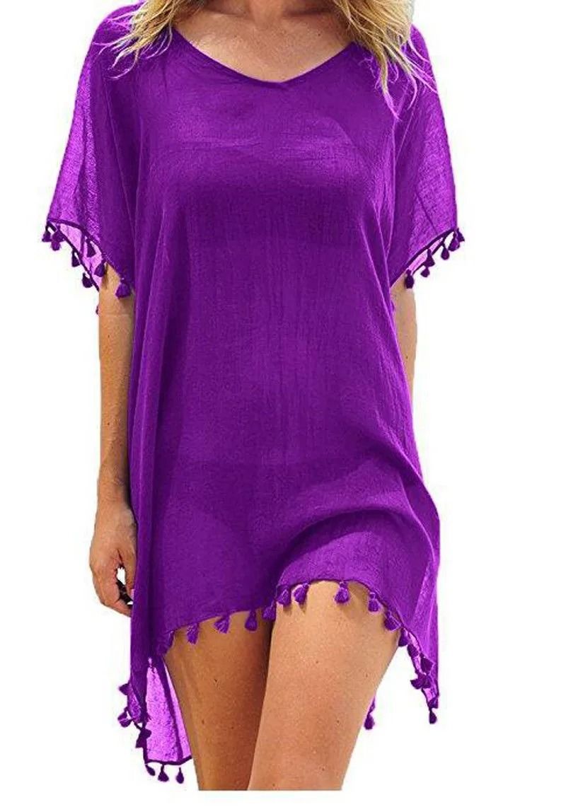 Women Summer Lace Crochet Beach Cover Up