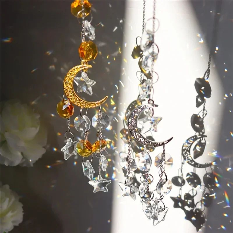 Crystal Rainbow Sun Catcher Glass Prism Hanging Decor