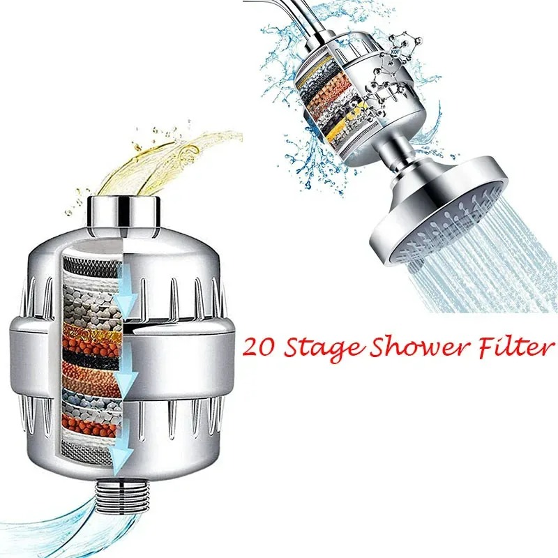 Stage Shower, Activated Carbon Water Purifier, Hard Water Purification Filter, Chlorine Removal Shower Head, Reduce Dry