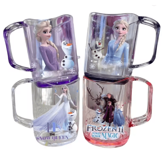 Princess Elsa Kids Mouthwash Cup Cute Cartoon Brushing Rinse Cup