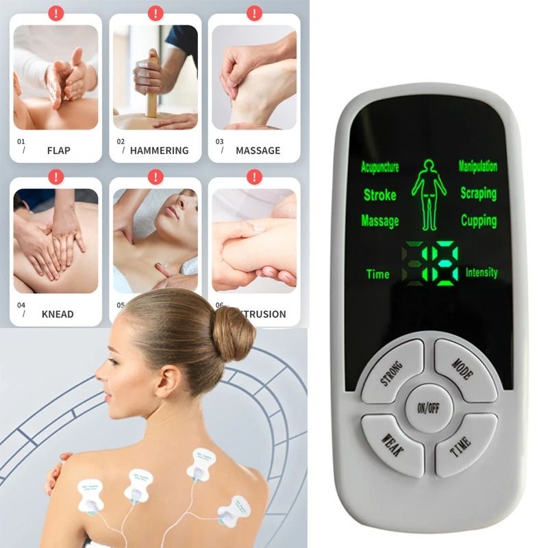 Multi Functional 6 Mode TENS Unit Machine for Body Massage and Pain Relief