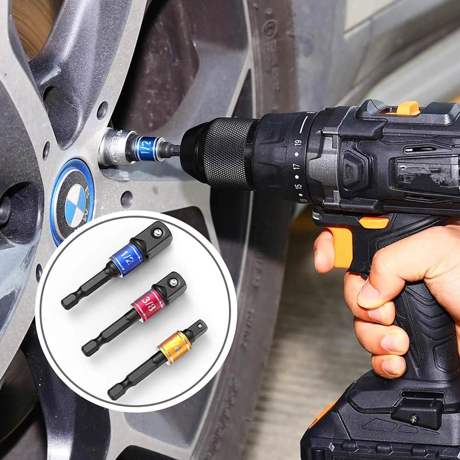 Impact Grade 105 Degree Right Angle Socket Adapter