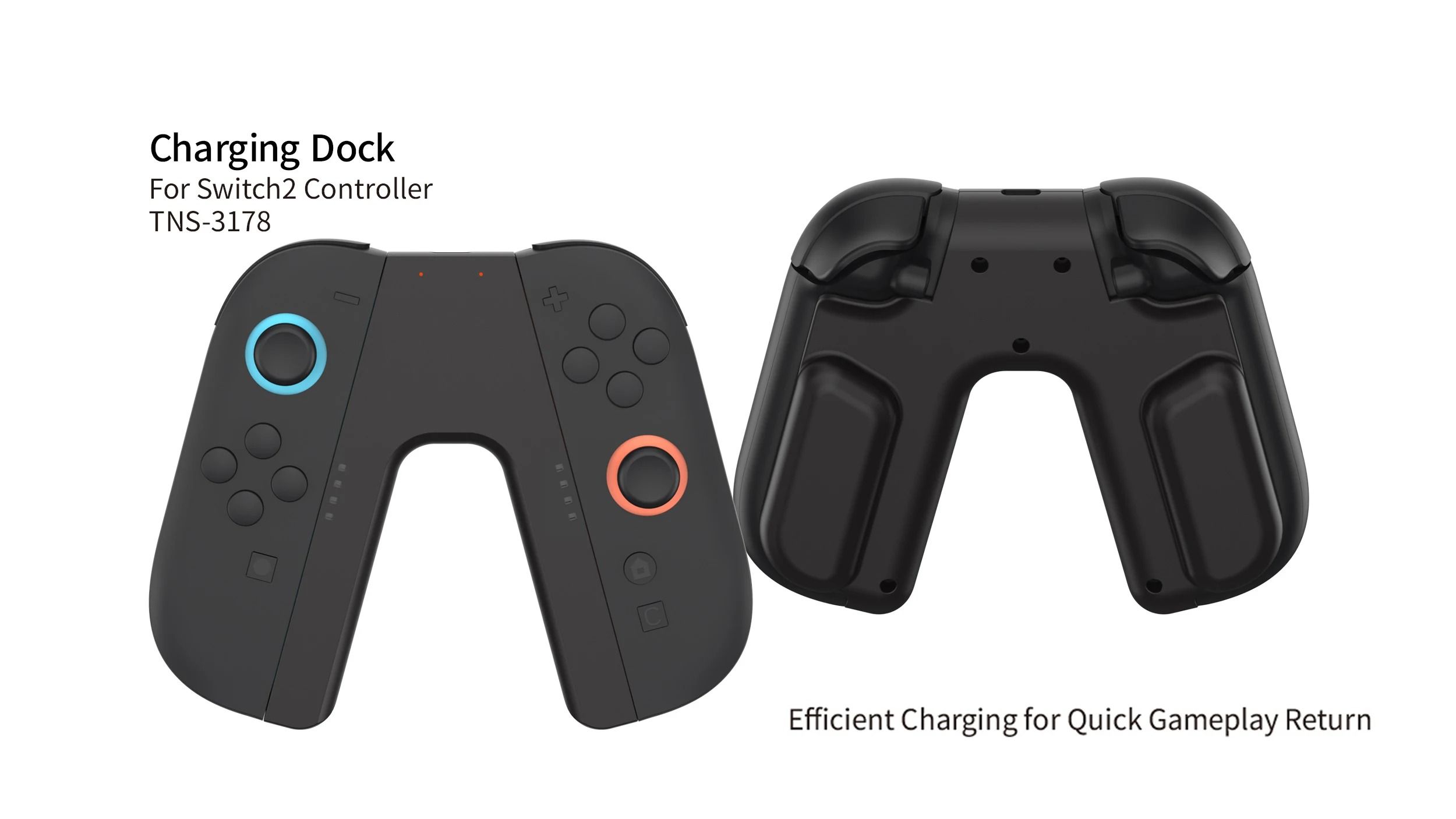 Nintendo Switch 2 Joycon Charging Grip Controller Handle Charging Dock Station