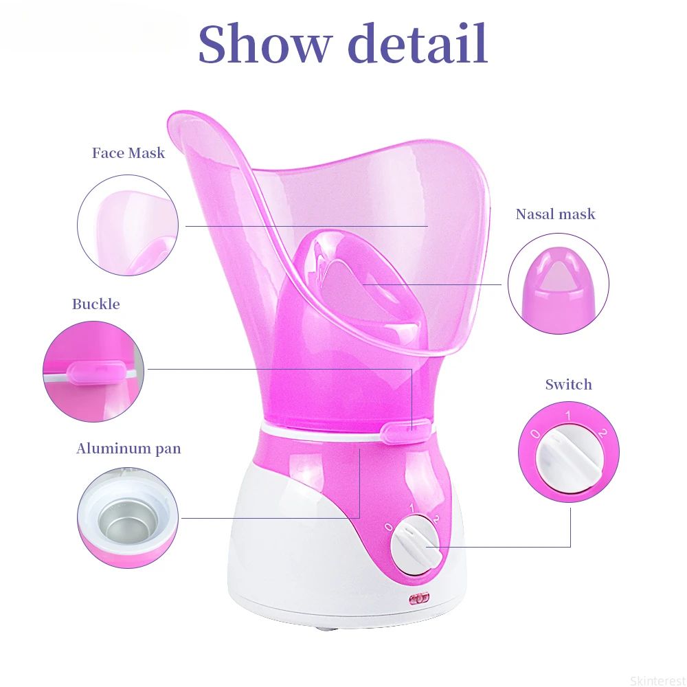 HydraGlow NanoMist Pro Facial Steamer for Deep Pore Cleansing & Hydration