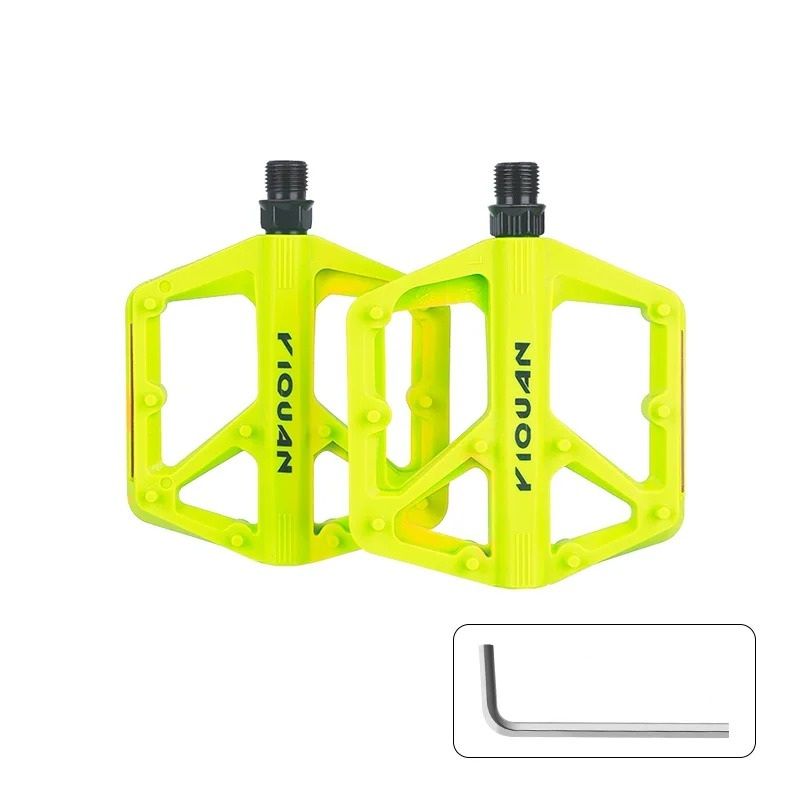 Wide Non Slip Nylon Bike Pedals With Bearings
