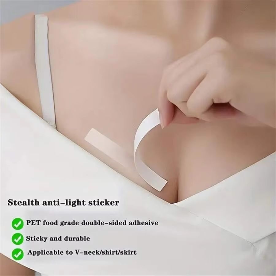 36 Pcs Women Fashion Clear Double Sided Tape for Clothing and Body Transparent Strong Adhesive for All Skin Tones and Fa
