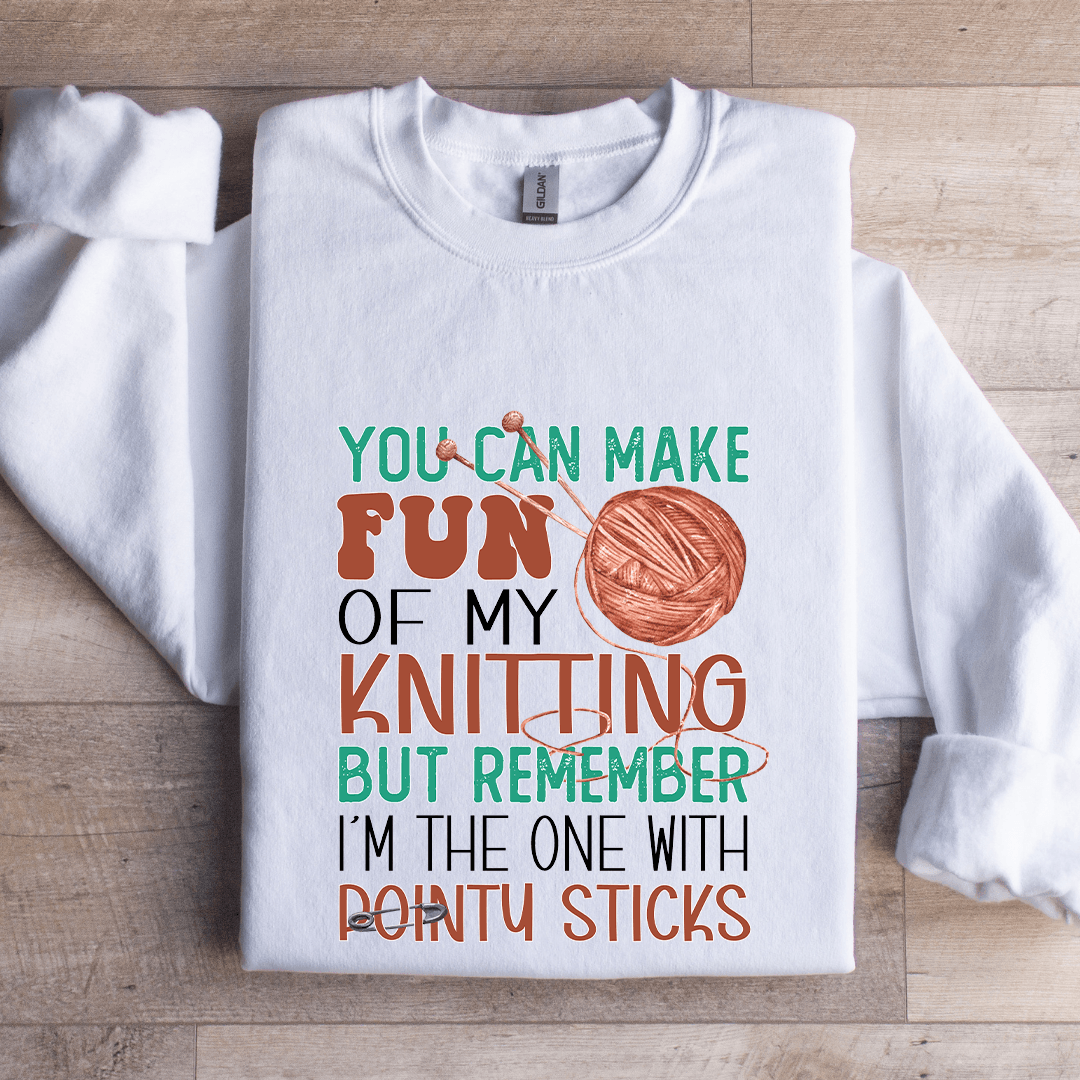 You Can Make Fun Knitting Sweatshirt