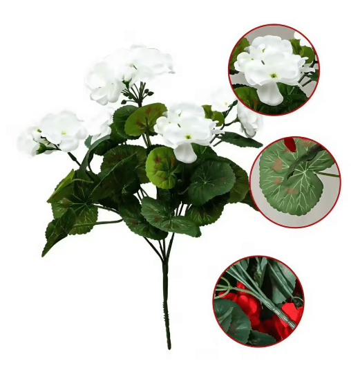 Ever Bloom Silk Begonia Flowers UV Resistant Artificial Flower Decoration for Garden and Wedding