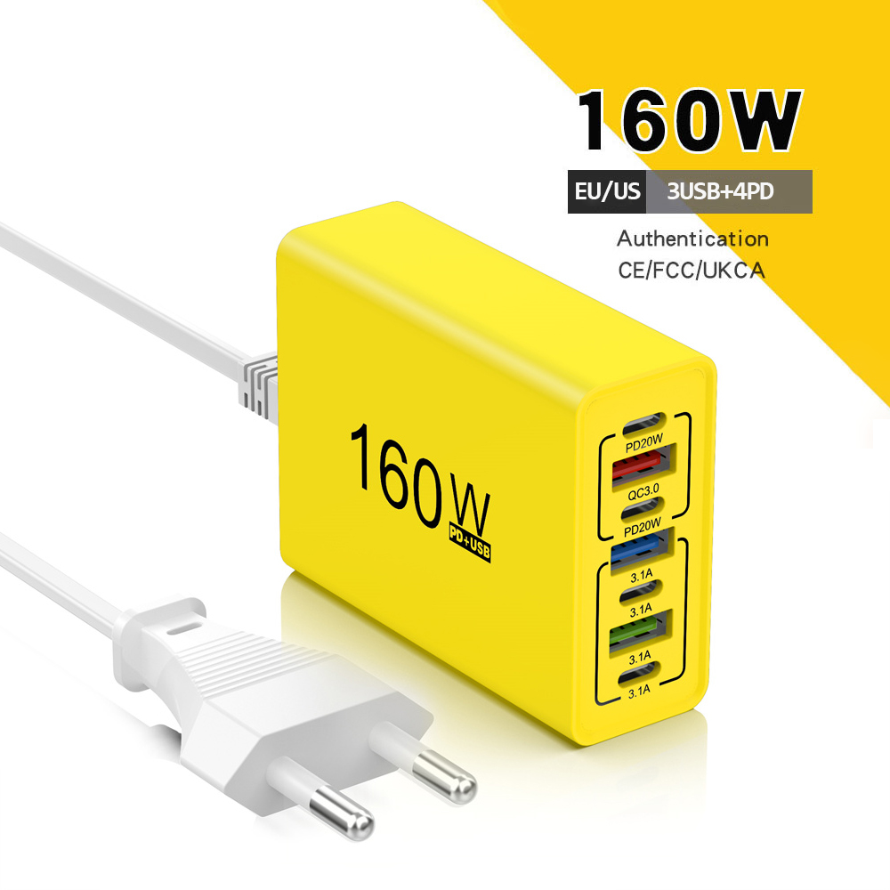 Type C Power Strip Multi Ports USB Charger Quick Charge Travel Adapter Fast Charging Wall Charger