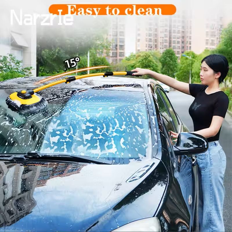 New Car Wash Mop Cleaning Brush With Telescoping Handle