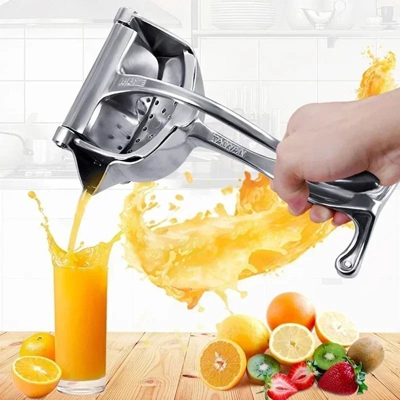 Portable Manual Juice Squeezer Aluminum Alloy Hand Pressure Juicer
