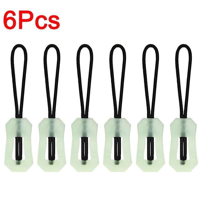 6Pcs Luminous Zipper Pull System | Premium Glow in The Dark Anti-Lost Backpack & Jacket Infrastructure