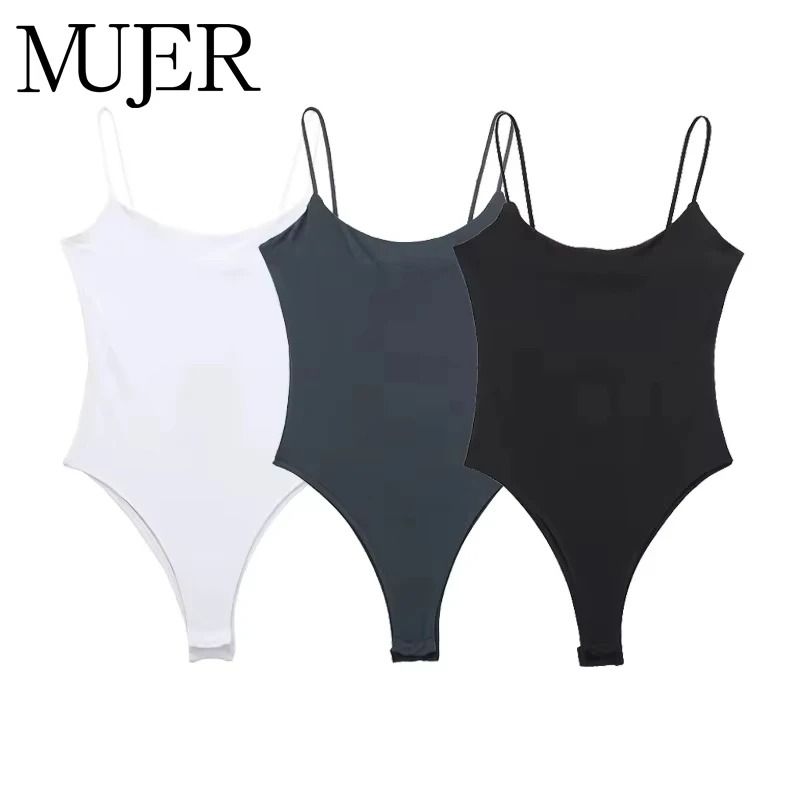 Womens Backless Bodysuit Sexy Slim Fit One Piece Bodysuit Top