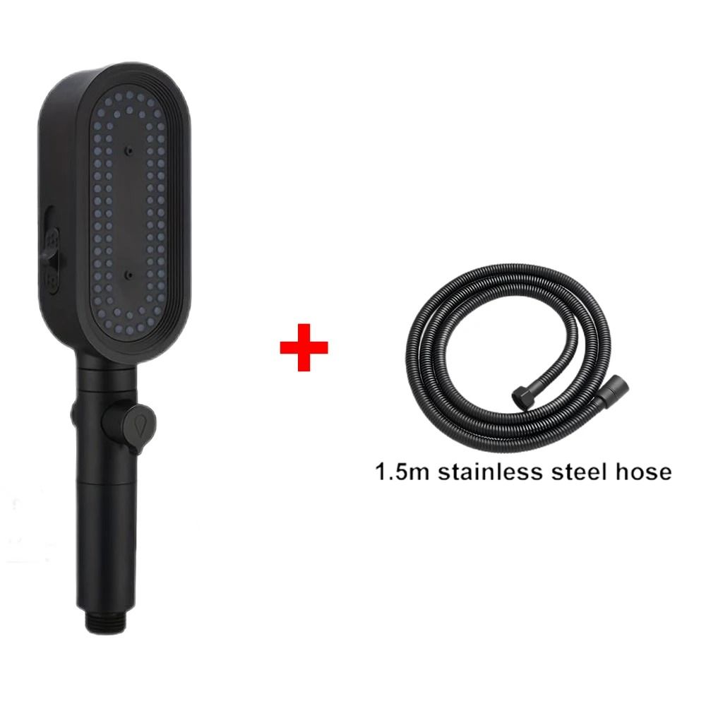 3 Modes Powerful Handheld Shower Head Anti-Clogging and Anti-Limescale Flexible Bath Head