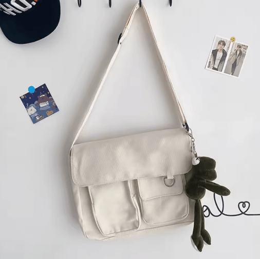 Canvas Crossbody Bag for Women – Youth Fashion Shoulder Bag with Large Capacity