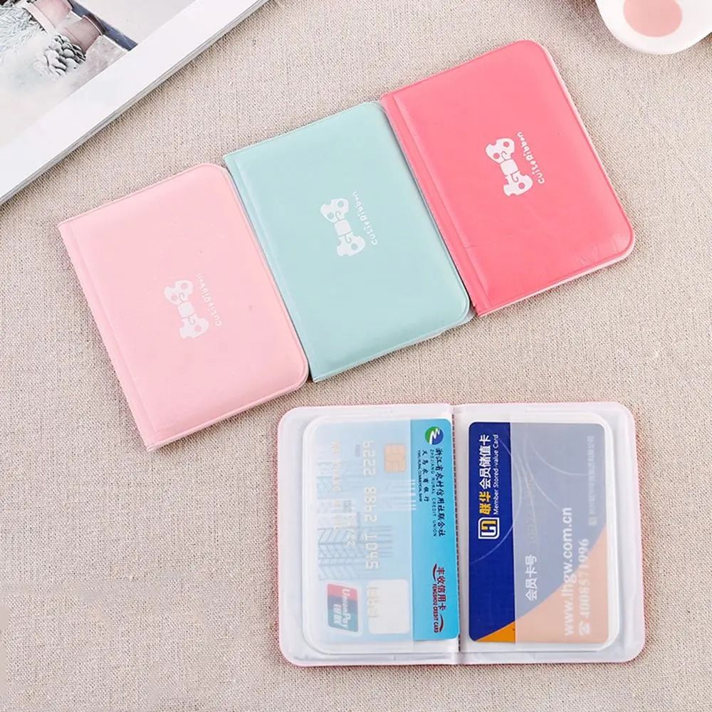 Elegant PVC Bow-Knot Card Holder