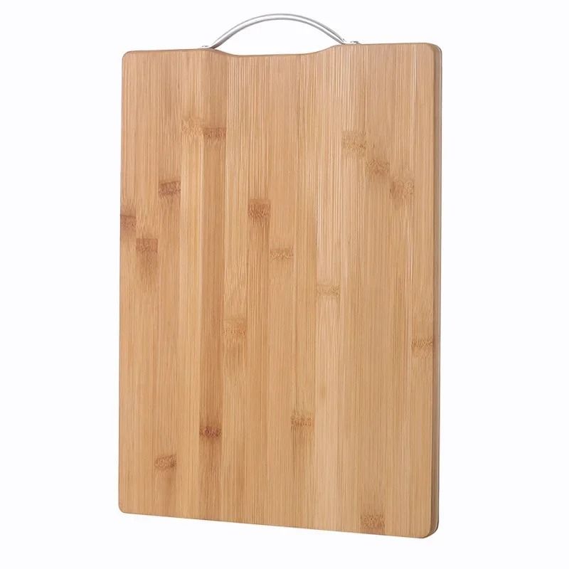 Natural Bamboo Cutting Board Large Double Sided Solid Wood Board