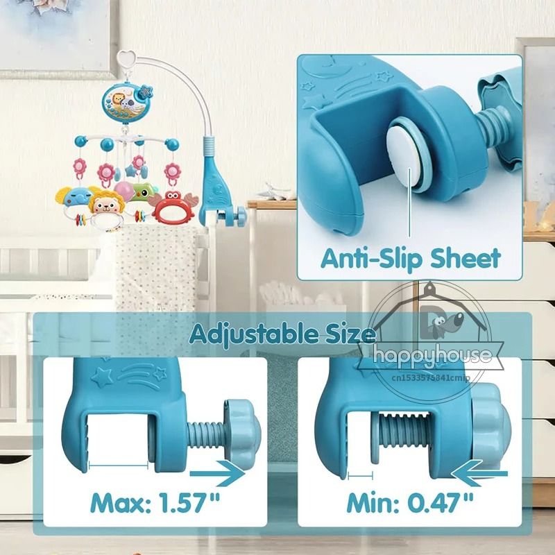 Musical Baby Crib Mobile with Lights and Projection