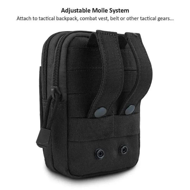 Waterproof Nylon Mobile Phone Waist Bag With Molle Attachment