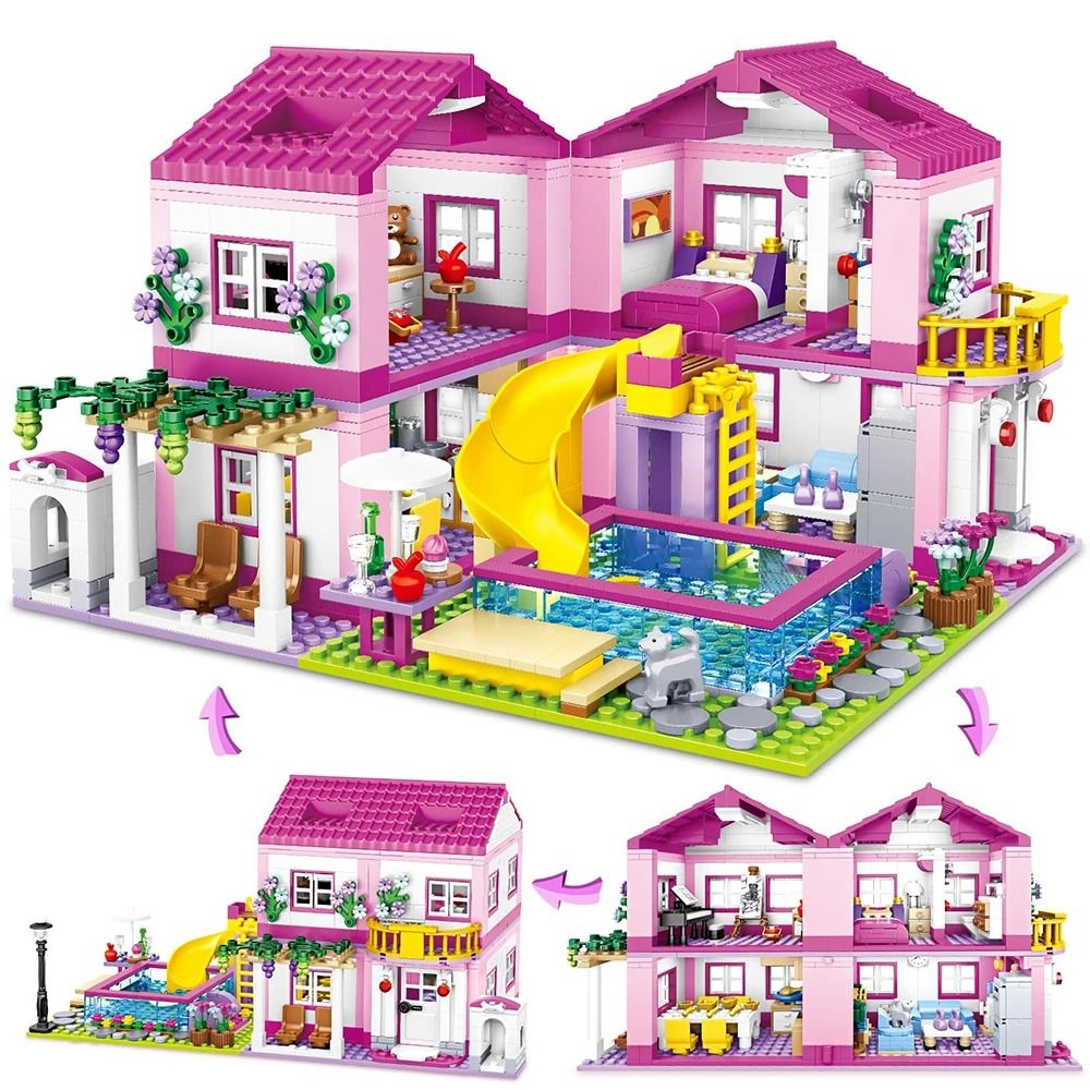 Friends Summer Holiday Villa – City Street View Castle Model – High-Yield Creative Interaction Hub