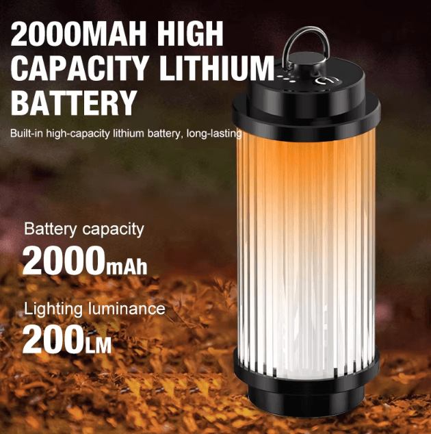 USB Rechargeable 3000mAh Camping Lantern – 38-LED Outdoor Tent & Mini Flashlight Light